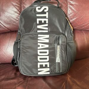 Steve Madden Black and White Men's Backpack